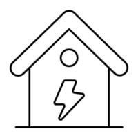 Trendy design icon of energy house vector