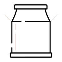 un diseño de icono de paquete de leche vector