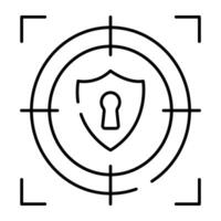 Modern design icon of security goal vector