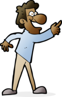 cartoon man pointing and laughing png