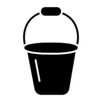 A unique design icon of pail vector