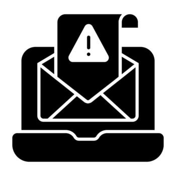 Mail error icon, editable vector