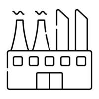 A perfect design icon of factory building vector