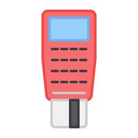 An editable design icon of point of sale vector