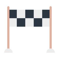 An icon design of finish line vector