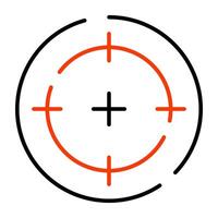 A perfect design icon of reticle vector