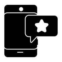 Message bubble with smartphone showcasing mobile chat icon vector