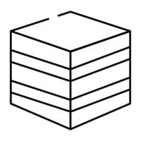 A creative design icon of 3d layers vector