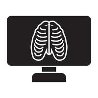 vector diseño de radiografía icono