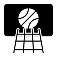 Trendy design icon of basketball game vector