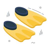 Premium download icon of scuba fins vector