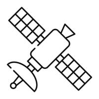 A unique design icon of space station vector