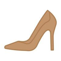 Trendy vector design of high heel, ladies footwear accessory