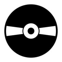 An icon design of compact disc, editable vector