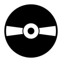 An icon design of compact disc, editable vector