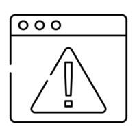 Trendy design icon of web error vector