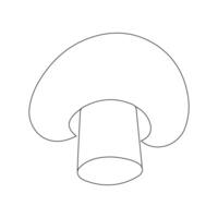 Mushroom icon illustration . Cartoon vector mushrooms clipart. Vector isolated on white background. EPS 10