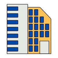 un único diseño icono de ciudad edificio vector