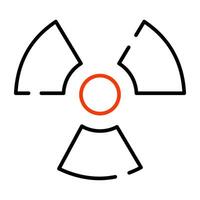 A perfect design icon of radioactive sign vector