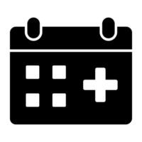 Editable design icon of doctor appointment vector