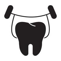 A perfect design icon of tooth brace vector