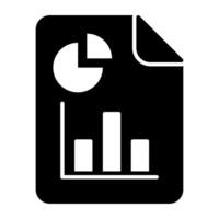 Modern design icon of business report vector