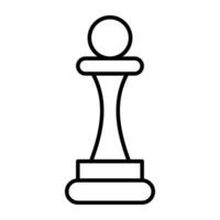 An editable design icon of chess rook vector