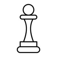 An editable design icon of chess rook vector