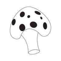 Mushroom icon illustration . Cartoon vector mushrooms clipart. Vector isolated on white background. EPS 10