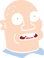 cartoon doodle of a mans head png