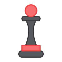 An editable design icon of chess rook vector