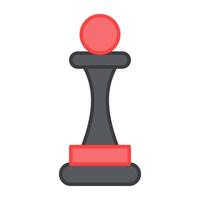 An editable design icon of chess rook vector