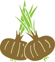 cartoon doodle brown onions png