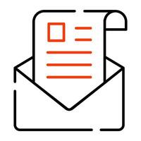 A trendy vector design of mail
