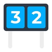 Scoreboard icon in colored design vector