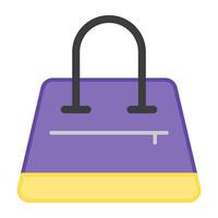 Shoulder bag icon in unique design, purse vector