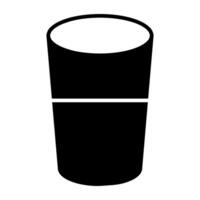 un sólido diseño icono de vaso vector