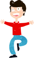 cartoon excited boy png