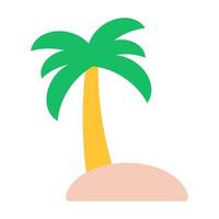 An icon design of coconut tree vector