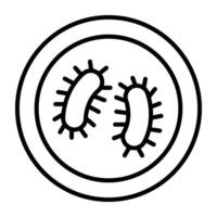 Modern design icon of bacteria vector