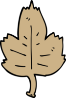 cartoon doodle leaf png