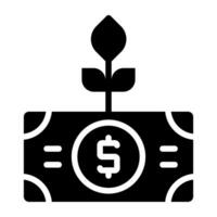 Modern design icon of dollar plant vector