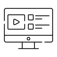 A perfect design icon of video tutorial vector