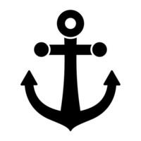 An icon design of anchor vector