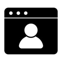 A perfect design icon of web video call vector