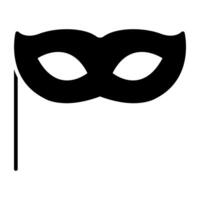 Carnival mask icon, editable vector