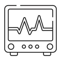 A unique design icon of ecg monitor vector