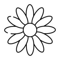 A trendy vector design of flower