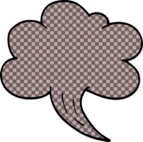 cartoon doodle whooshing cloud png