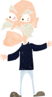 Cartoon wütender alter Mann png